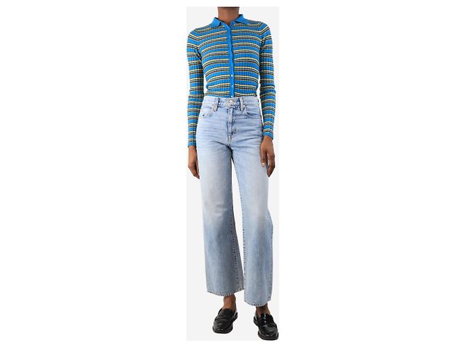 Autre Marque Blue bleached jeans - size UK 6 - view 2