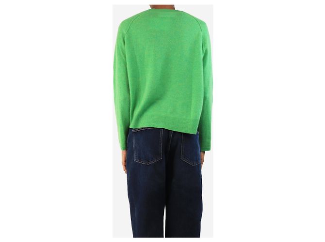 No Name Pull raglan en cachemire vert - taille XS - vue 2