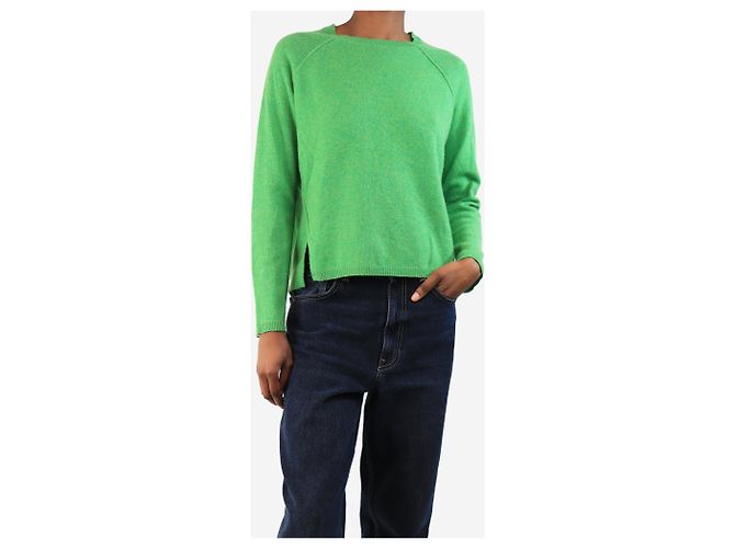 No Name Pull raglan en cachemire vert - taille XS - vue 3