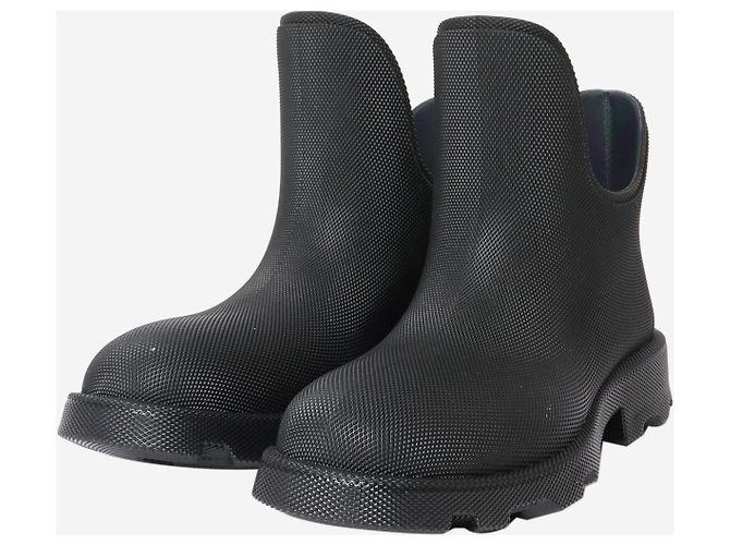 Burberry Botas de goma negras - tamaño EU 42 (UK 9) Negro - vista 2
