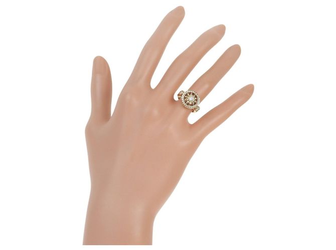 Anello in diamante in oro giallo 18K Harry Winston - vista 2