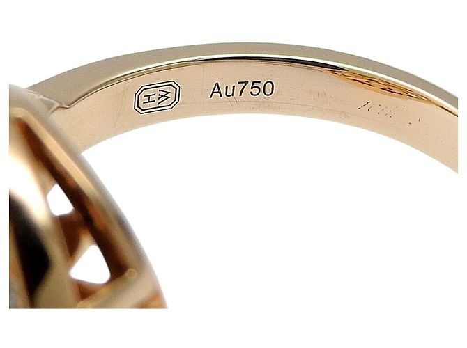 Anello in diamante in oro giallo 18K Harry Winston - vista 4
