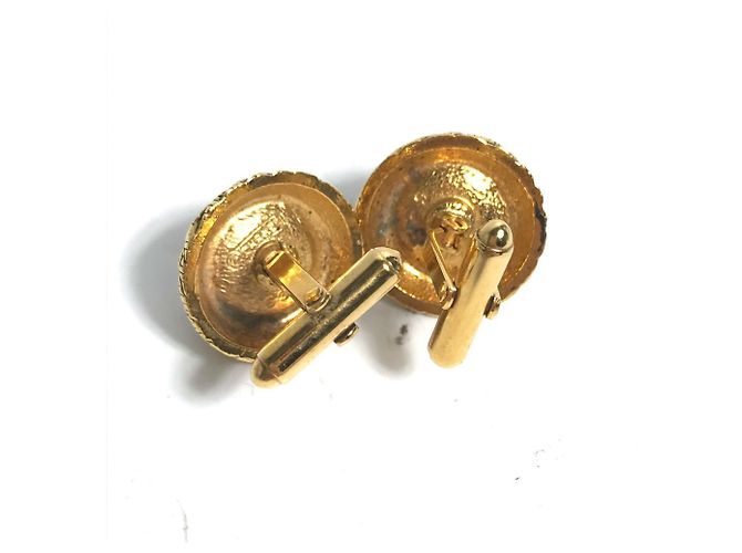 Gemelli vintage in perla finta di Chanel D'oro - vista 4