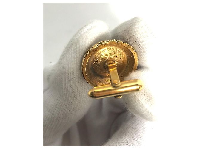 Gemelli vintage in perla finta di Chanel D'oro - vista 5
