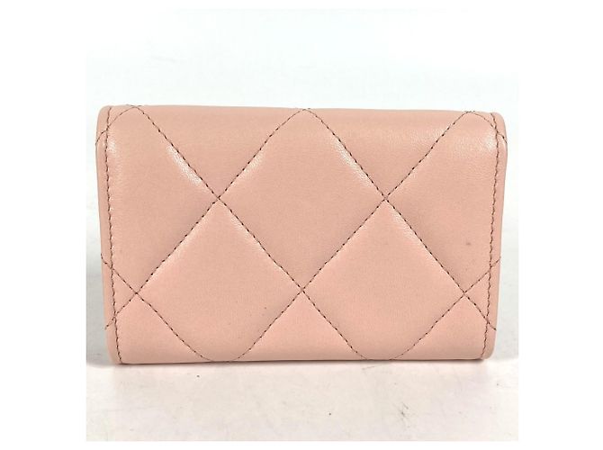Chanel 19 Tarjetero CC de la línea 19 de Chanel Rosa Dorado - vista 2