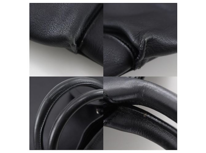 Borsa Boston in pelle di vitello nera Gucci Nero - vista 11