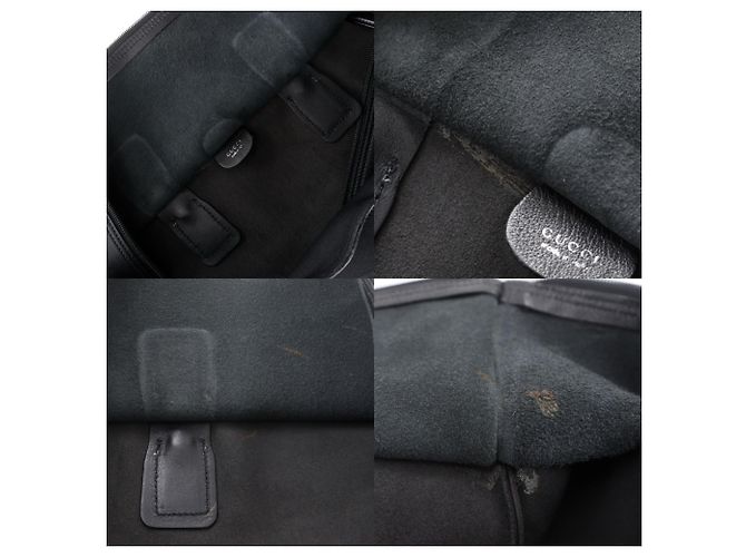 Borsa Boston in pelle di vitello nera Gucci Nero - vista 13