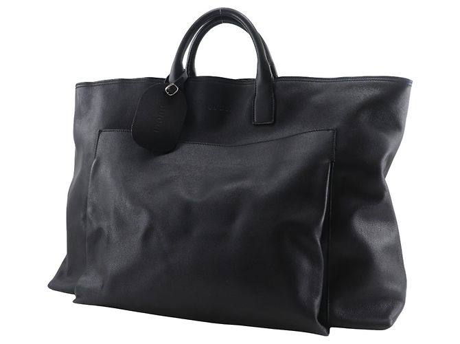 Borsa Boston in pelle di vitello nera Gucci Nero - vista 2