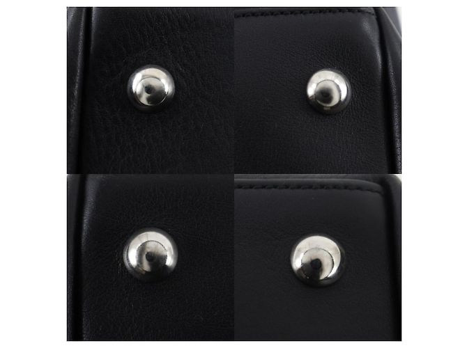 Borsa Boston in pelle di vitello nera Gucci Nero - vista 8