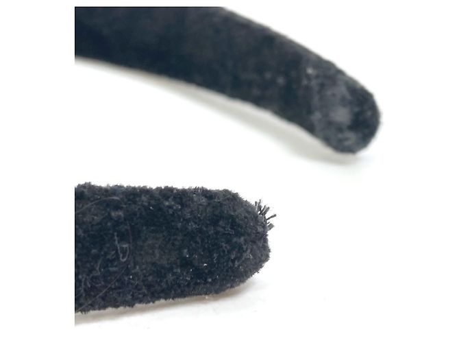 Fascia per capelli Chanel CC Coco in nastro 14K Nero - vista 6