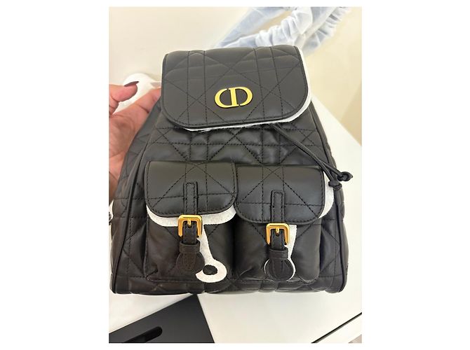Autre Marque Schwarzer Lederrucksack - Ansicht 6