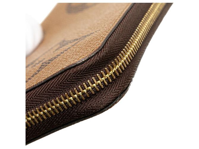 Portefeuille long zippé Monogram Géant Rétro Louis Vuitton Marron - vue 4