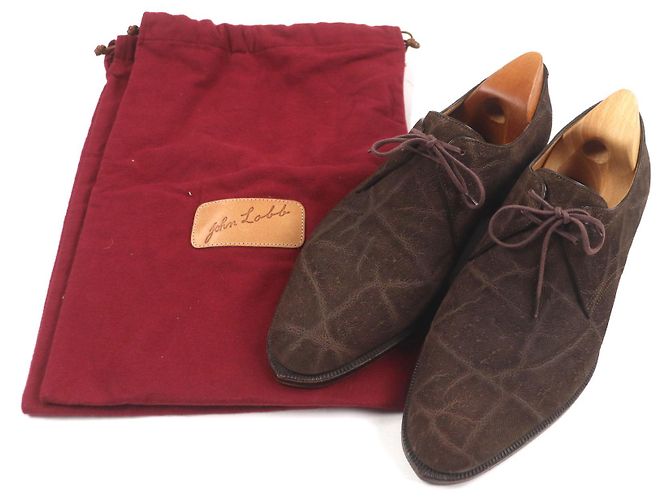 Autre Marque John Lobb Elefantenleder Schuhe Bronze Dunkelbraun - Ansicht 2