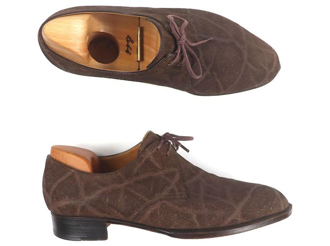 Autre Marque John Lobb Elefantenleder Schuhe Bronze Dunkelbraun - Ansicht 6