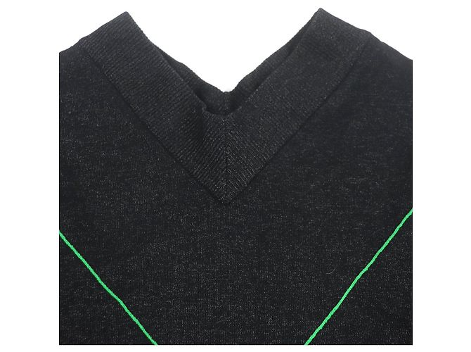 Wollpullover Bottega Veneta Schwarz Grün - Ansicht 2