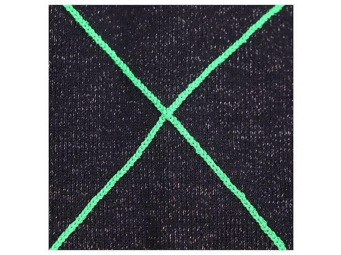 Wollpullover Bottega Veneta Schwarz Grün - Ansicht 4