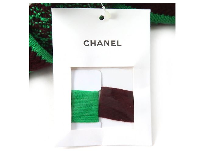 Chanel 23A P75435 Cashmere Strickkleid Braun Grün - Ansicht 10