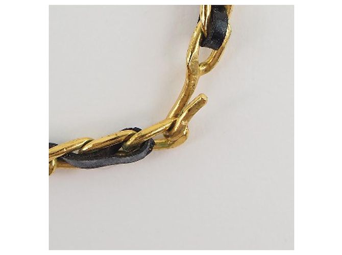 Collar de cinta con moneda de Chanel Dorado - vista 6