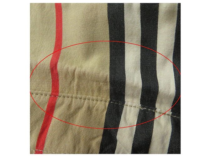Camisa de manga larga de algodón con rayas Icon de Burberry Beige - vista 11