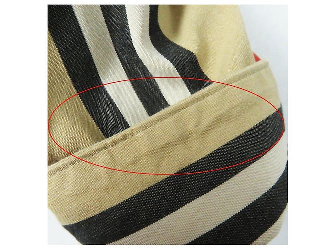 Camisa de manga larga de algodón con rayas Icon de Burberry Beige - vista 12