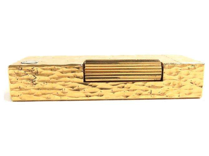 Alfred Dunhill Dunhill Logo engraved all-over pattern lighter Golden - view 3