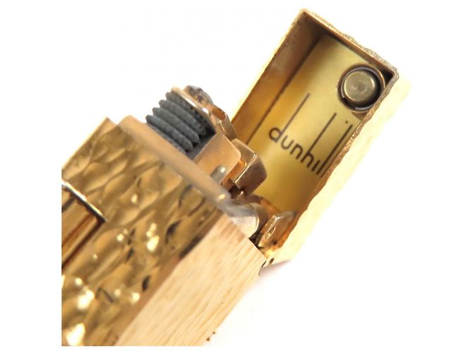 Alfred Dunhill Dunhill Logo engraved all-over pattern lighter Golden - view 7