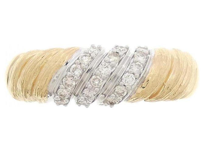 Autre Marque G.STAVB Au750 Diamond Ring Golden - Ansicht 2