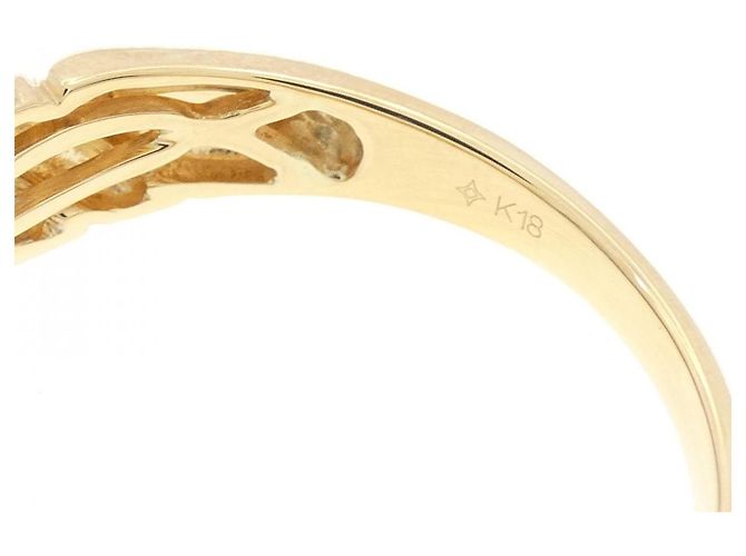 Autre Marque G.STAVB Au750 Diamond Ring Golden - Ansicht 4