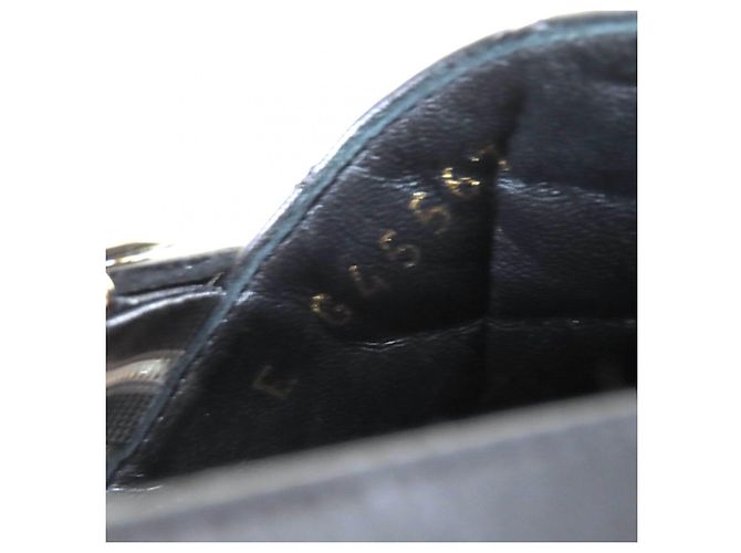 Sandali in pelle matelassé COCO Mark di Chanel Nero - vista 12