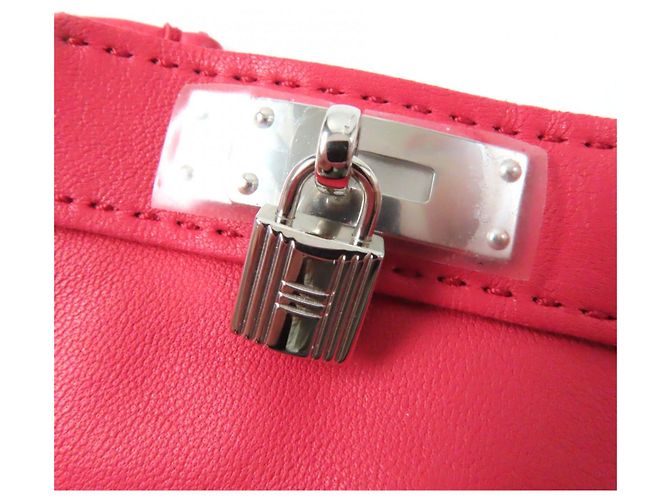 Hermès Hermes Kelly Soya Lammleder Seidengriffe Rot - Ansicht 7