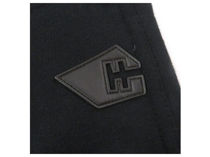 Calças de algodão e couro de cordeiro com logo H da Hermès Preto - vista 5
