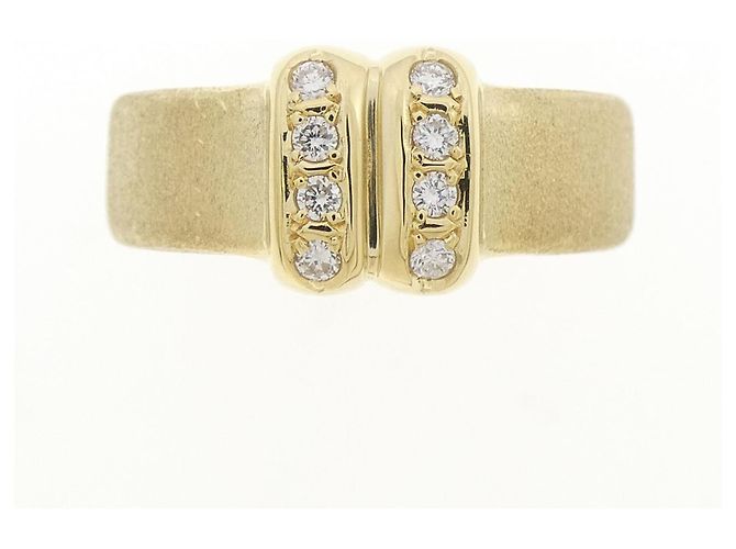 Autre Marque Hisakenji Au750 Diamantring Golden - Ansicht 2