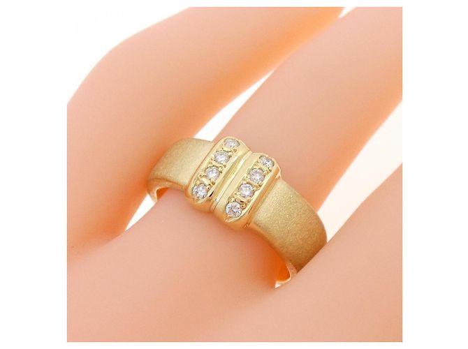 Autre Marque Hisakenji Au750 Diamantring Golden - Ansicht 5