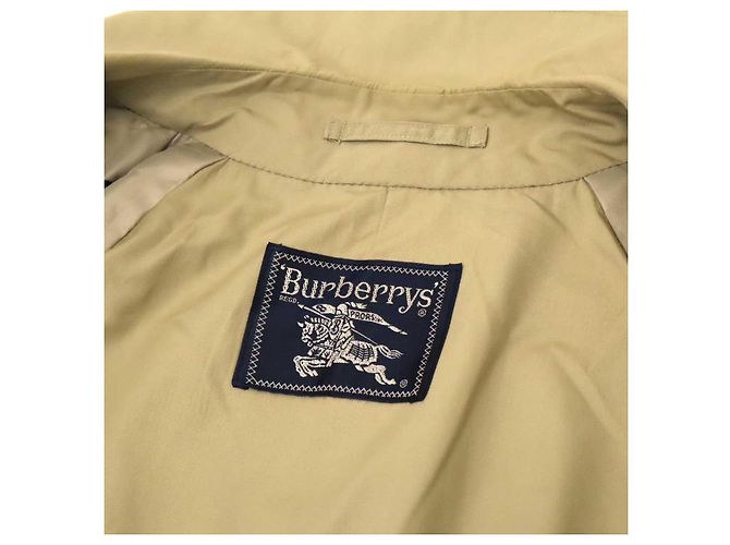 Abrigo largo de poliéster y algodón Burberry Beige - vista 9