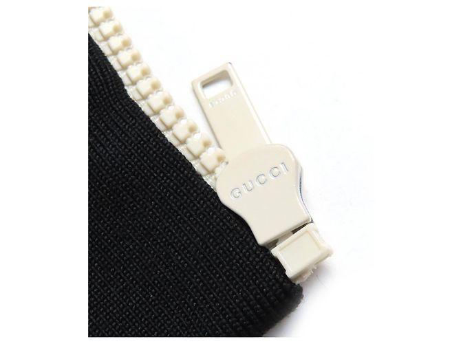 Oversized Gucci Parker Top aus Polyester mit geprägtem GG-Logo-Jacquard Schwarz - Ansicht 7