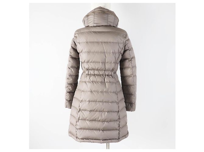 Abrigo de nylon acolchado Moncler FLAMMETTE Beige - vista 4