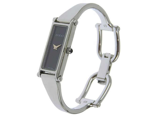 Gucci 1500L Quarz aus Edelstahl Schwarz - Ansicht 2