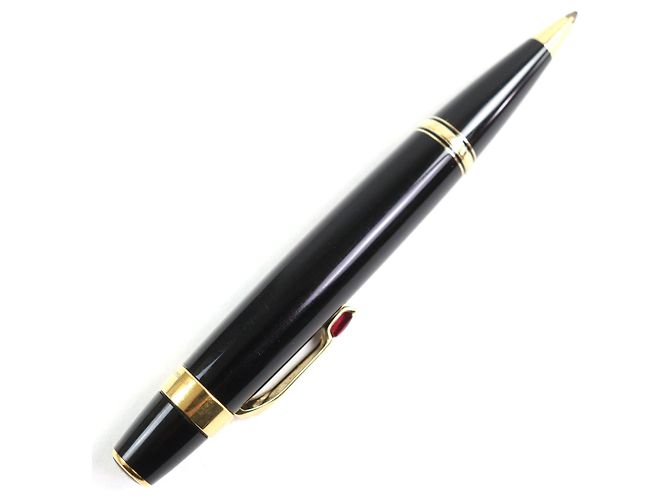 Bolígrafo Montblanc Boheme Rouge Negro Roja Dorado - vista 2