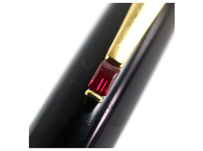 Bolígrafo Montblanc Boheme Rouge Negro Roja Dorado - vista 5