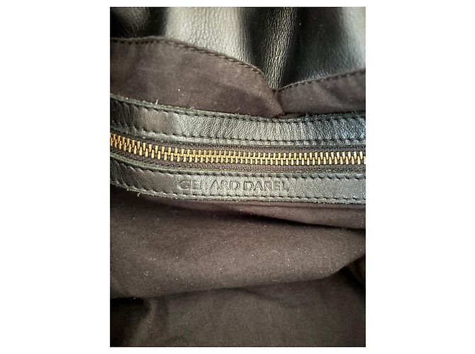 Borsa a mano Gerard Darel 24h Beige in Pelle di Vitello e Serpente d'Acqua - vista 14
