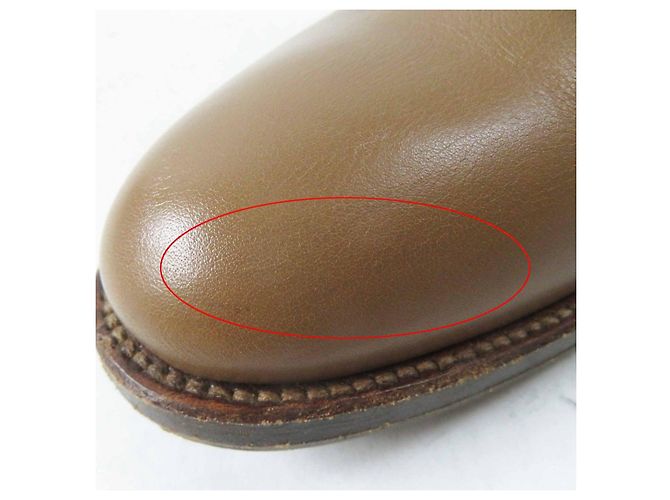 Hermès Botas Jumping Kelly de cuero hasta la rodilla Castaño - vista 11