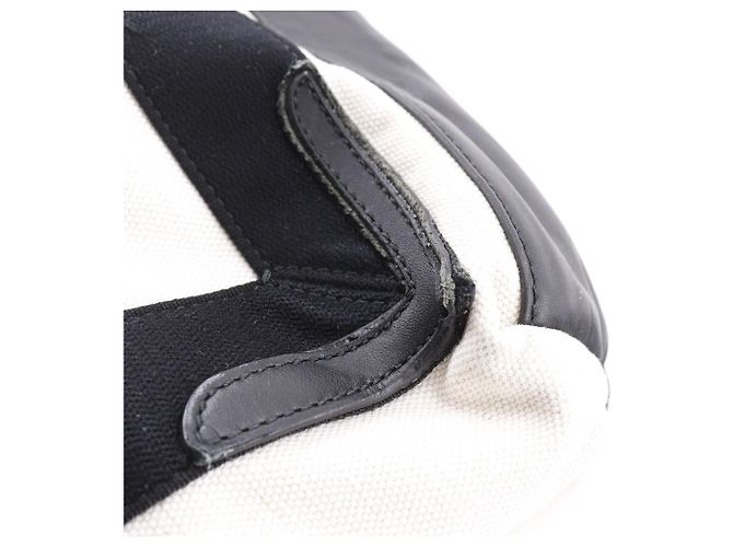 Cabas S Canvas Handtasche von Balenciaga Schwarz Weiß - Ansicht 12
