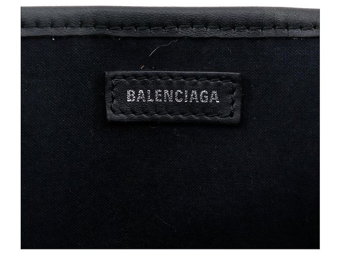 Cabas S Canvas Handtasche von Balenciaga Schwarz Weiß - Ansicht 13
