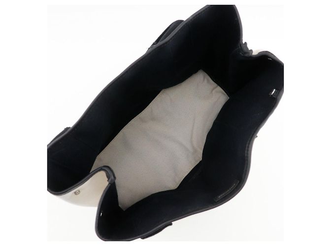 Cabas S Canvas Handtasche von Balenciaga Schwarz Weiß - Ansicht 6