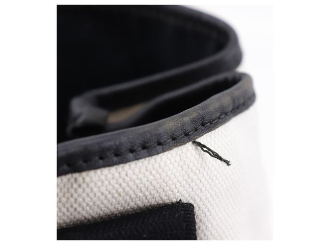 Cabas S Canvas Handtasche von Balenciaga Schwarz Weiß - Ansicht 8