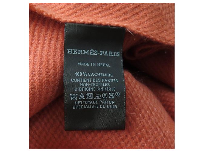 Hermès Grand Chevron Kaschmirschal Pink - Ansicht 10