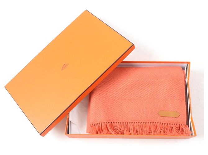 Hermès Grand Chevron Kaschmirschal Pink - Ansicht 2