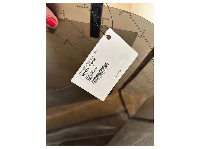 Stella Mc Cartney Borsa Tote Stella McCartney Monogramma Grigio Trasparente - vista 7