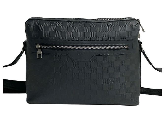 Borsa a Spalla Louis Vuitton Calypso MM in Pelle Damier Infini Nero - vista 5