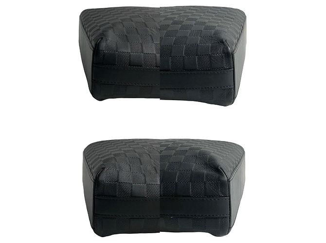 Borsa a Spalla Louis Vuitton Calypso MM in Pelle Damier Infini Nero - vista 8